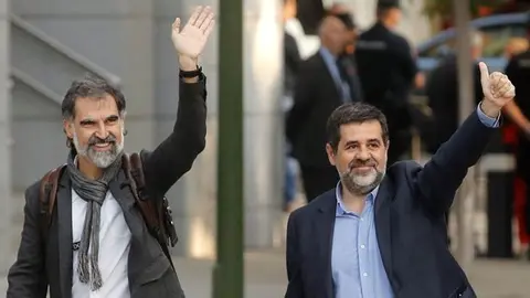 Jordi-Cuixart-Sanchez presidents d'Òmnium i l'ANC