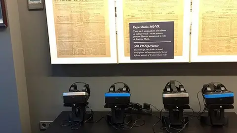 Les noves ulleres de realitat virtual de l'Espai Macià que permeten recrear la vida del 122è president de Catalunya