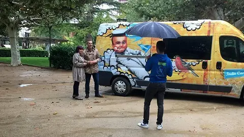 L'enregistrament de la sèrie L'Amo del Poble a les Borges Blanques2