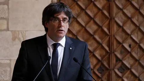 El President Carles Puigdemont