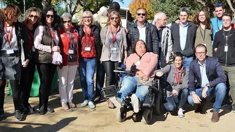 Representants d les entitats que participen en la Festa de Diversitat a Mollerussa