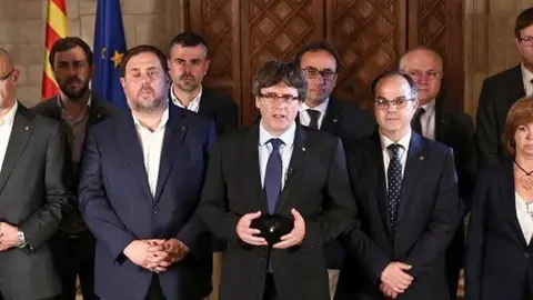 Els membres del Govern legítim de Catalunya