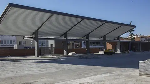 Obres de la nova estació d'autobusos de Mollerussa