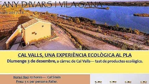 Cartell tast Cal Valls cal sinen portada