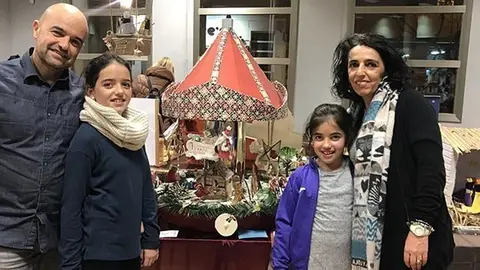 La família guanyadora del Pessebre solidari