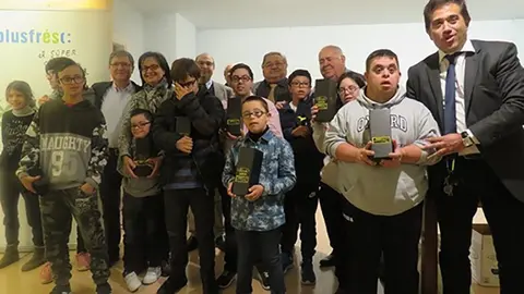 Presentació de l'oli solidari Aurum de Plusfresc Down Lleida
