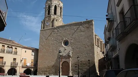 Imatge de l'entorn de l'Església de Santa Maria de Linyola