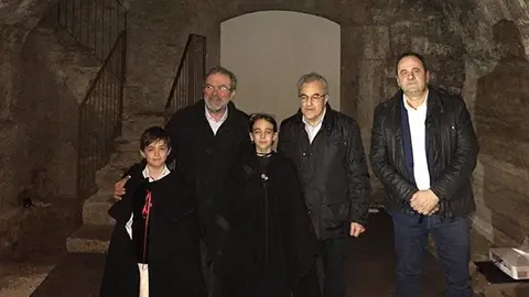 Reñé, Mir, Villas i l'hereuet i la pubilleta borgencs en la inauguració de l'antic Molí de Cal Gineret