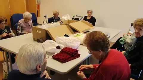 Els participants en el projecte Avis i avies solidàris a la Noguera