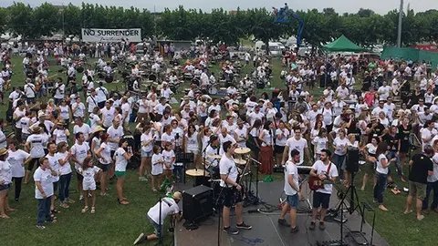Imatge dels participants en la primera edició del No Surrender Festival