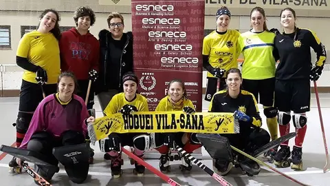 L'equip femení d'hoquei patins de Vila-sana en la Copa de la Reina