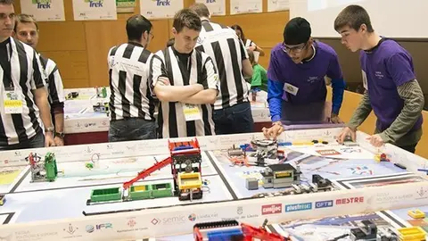 Equip participant en la darrera edició de la FIRST LEGO League