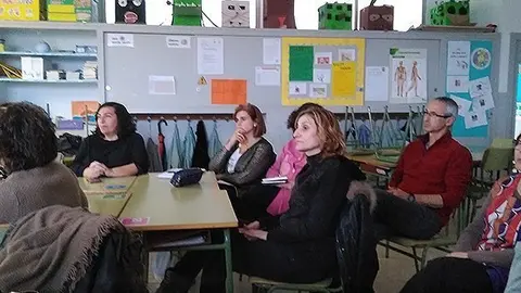 Els docents de l'escola Pompeu Fabra que participen en la formacikó