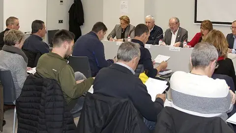 Reunió de Joan Reñé amb els alcaldes del Pla d'Urgell