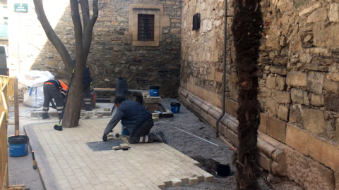 Treballs plaça Lluís Millet Tàrrega portada