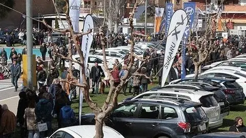 Imatge del saló de l'Automobil en la Fira de Sant Josep de Mollerussa