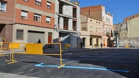 Zona Blava al carrer Ferrer i Busquets de Mollerussa