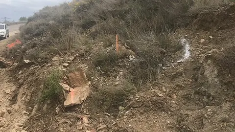Imatge de l'artefacte localitzat en les obres a  La Granja d'Escarp