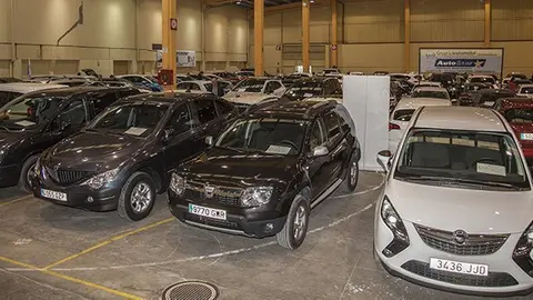 Imatge de l'exposició de vehicles d'ocasió de la Fira Autitrac  de Mollerussa
