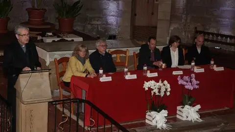 Acte de presentació de la restauració del pórtic de l'església de Linyola