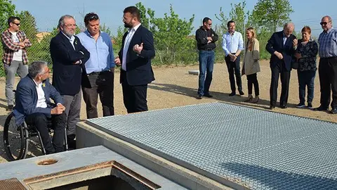 Visita a l'obra de l'alcalde Jordi Latorre i el president Joan Reñé