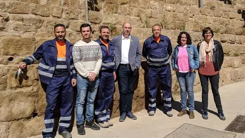 L'alcalde de Balaguer Jordi Ignasi Vidal presenta el projecte d'arranjament de zones verdes