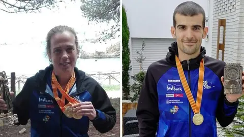 Els maratonians campuions de Catalunya Mireia Sosa i Ricard Pastó