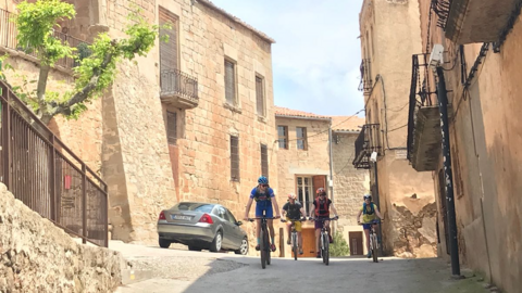 El bloguer francés practicant BTT per la comarca de la Segarra portada