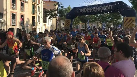 Participants borgencs en la Cursa de Pau i Treva a Toluges