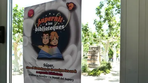 Cartell de la Supernit a la biblioteca Biblioteca Marquès d’Olivart de les Borges Blanques