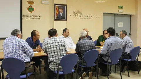 Antoni Villas presideix la reunió al Consell Comarcal de les Garrigues