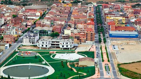 Imatge d'Almacelles amb vista panoràmica
