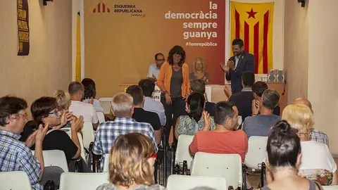 La consellera d'Agricultura  Teresa Jordà dona suport a Engelbert Montalà