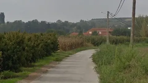 Camí on es va produir l'accident a Albesa