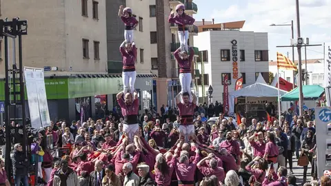 Castellers de Lleida a la Fira de Sant Josep de Mollerussa 1
