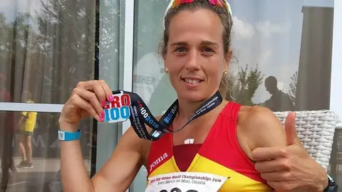 Mireia Sosa, després d'acabar la cursa