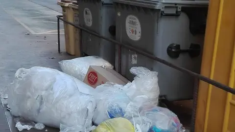 La brossa que es va dipositar de forma incívica al costat dels contenidors