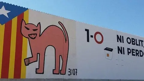 Mural commemoratiu a Linyola