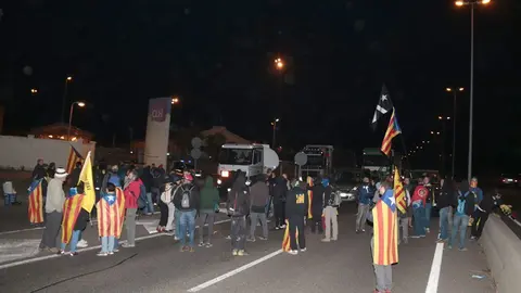 El tall de carretera convocat pels CDR, a la LL-11 a Lleida
