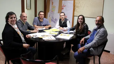 Moment de la reunió entre Ajuntament i Federació