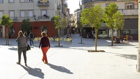 Plaça Pla d'Urgell enjardinada 1
