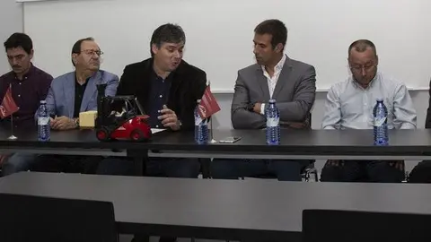 Participants en el conveni de Tallers A. Miquel i el Club Esportiu Balafia