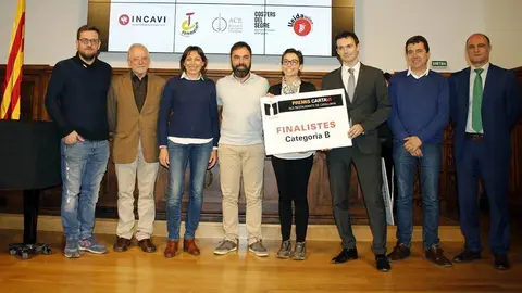 Els representatnts dels restaurants guanyadors dels Premis Cartaví 2018
