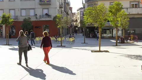 Imatge de la plaça Pla d'Urgell de Mollerussa