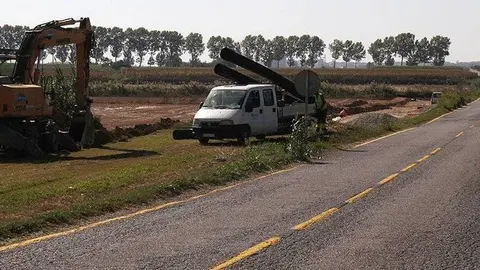 Inici obres carretera Bellcaire a Linyola