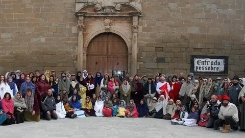 Els participants en el Pessebre Vivent del 2017