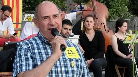 Carles Vall en la Trobada de Sardanistes Adults