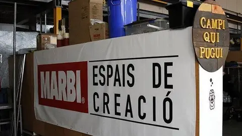 Pla mitjà on es pot veure una part de la nau dels Espais de Creació Marbi de Lleida, el 3 de gener de 2019. (Horitzontal)