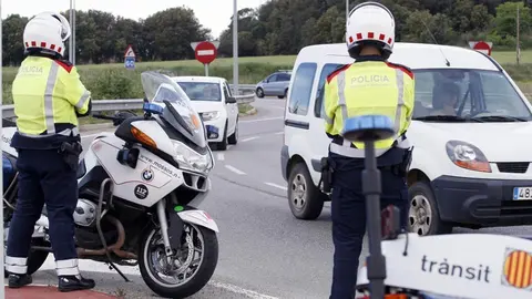 Agents de trànsit del cos de Mossos d'Esquadra