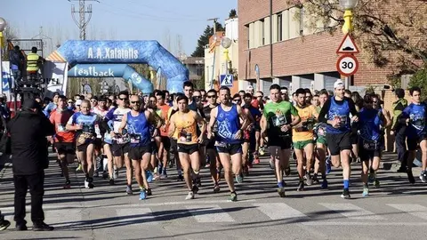 Sortida dels participants en la Cursa de Sat Blai del Palau d'Anglesola